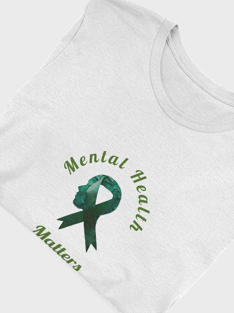 Faceted Green Ribbon Mental Health T-Shirt product image (43)