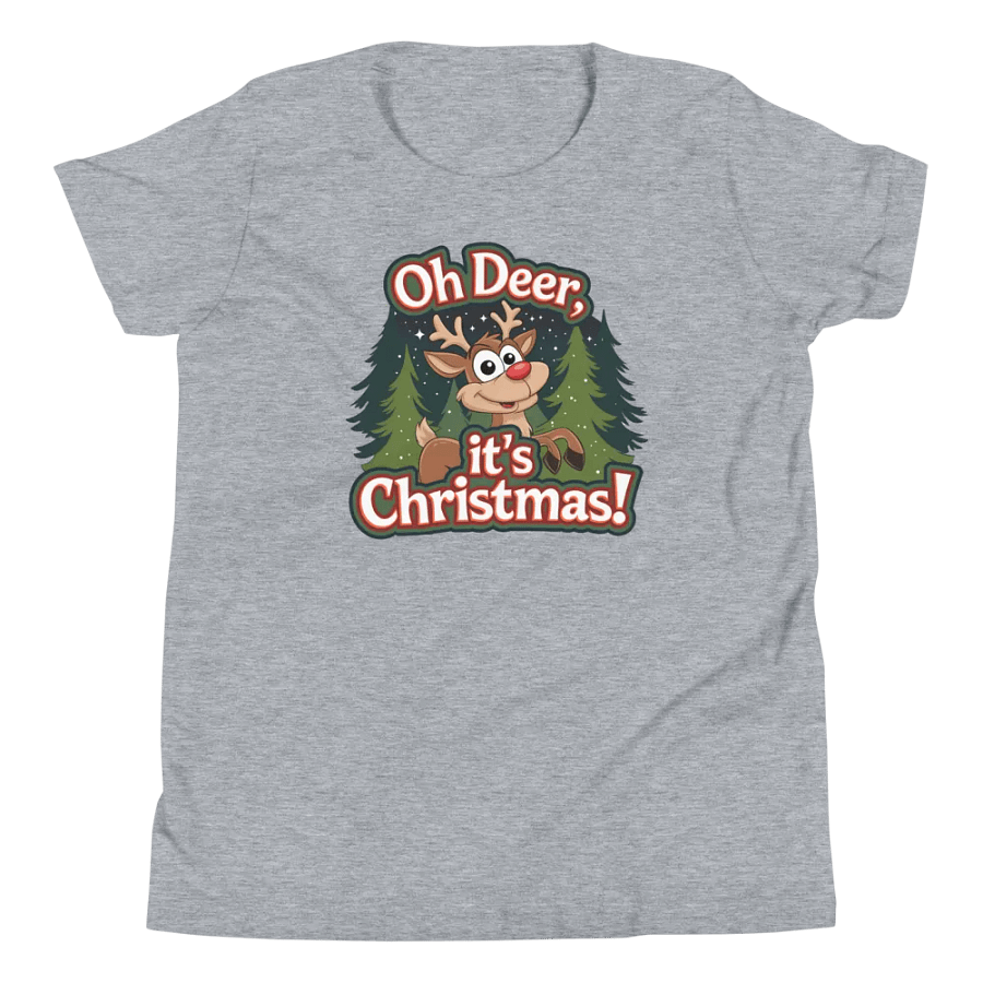 Oh Deer Christmas Youth T-Shirt product image (51)