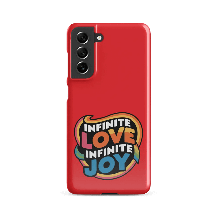 Infinite Love Infinite Joy Snap Case for Samsung (Red) product image (2)