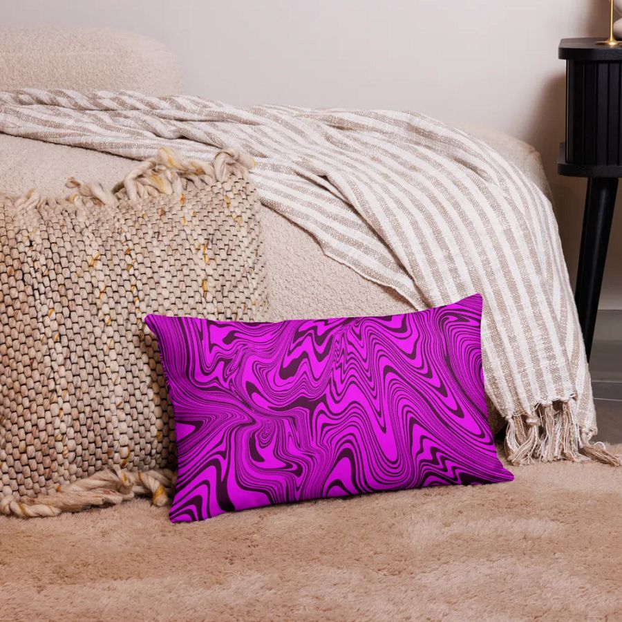 Premium Pillow Case - Abstract Purple Swirls product image (4)