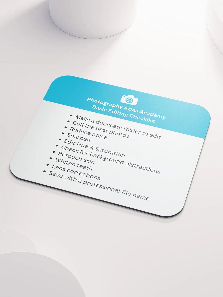 Basic Editing Checklist Mousepad product image (3)