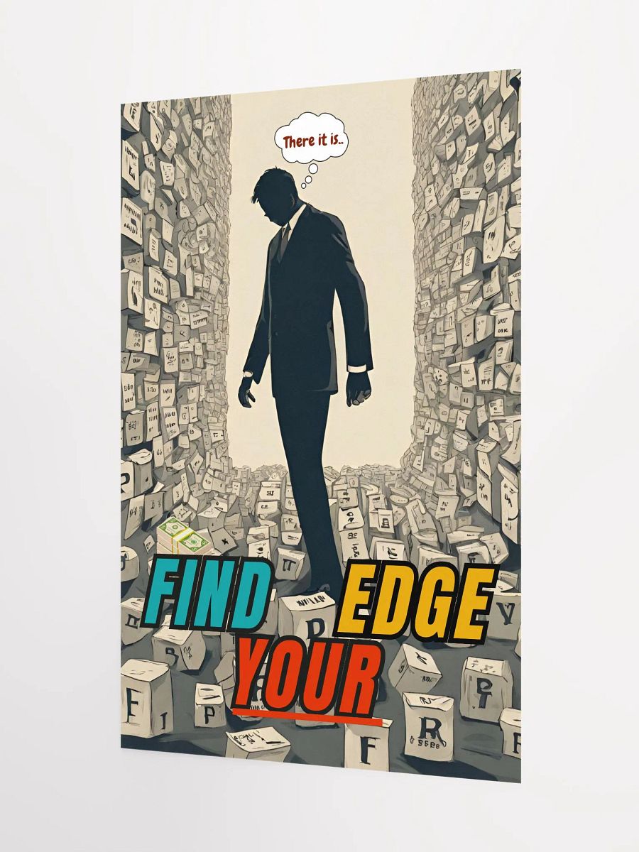 Inspirational FIND YOUR EDGE Poster (Original Artwork) product image (7)