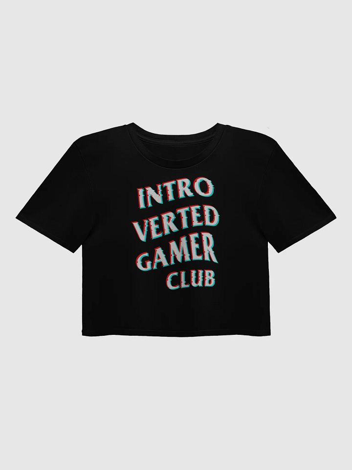 Introverted Gamer Club "Anaglyph'd" Croptop product image (1)