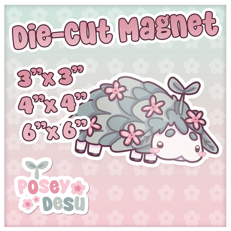 Lambbud Die-Cut Magnet product image (1)
