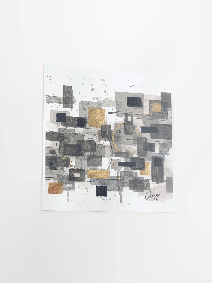 Abstract Ink Squares Print product image (3)