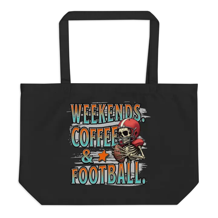 Weekends Coffee And Football Skeleton Tote product image (1)