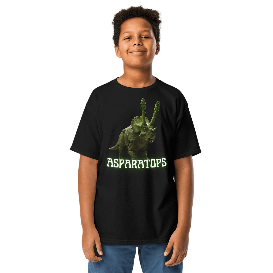 Asparatops - Triceratops and Asparagus Dinosaur Shirt product image (1)