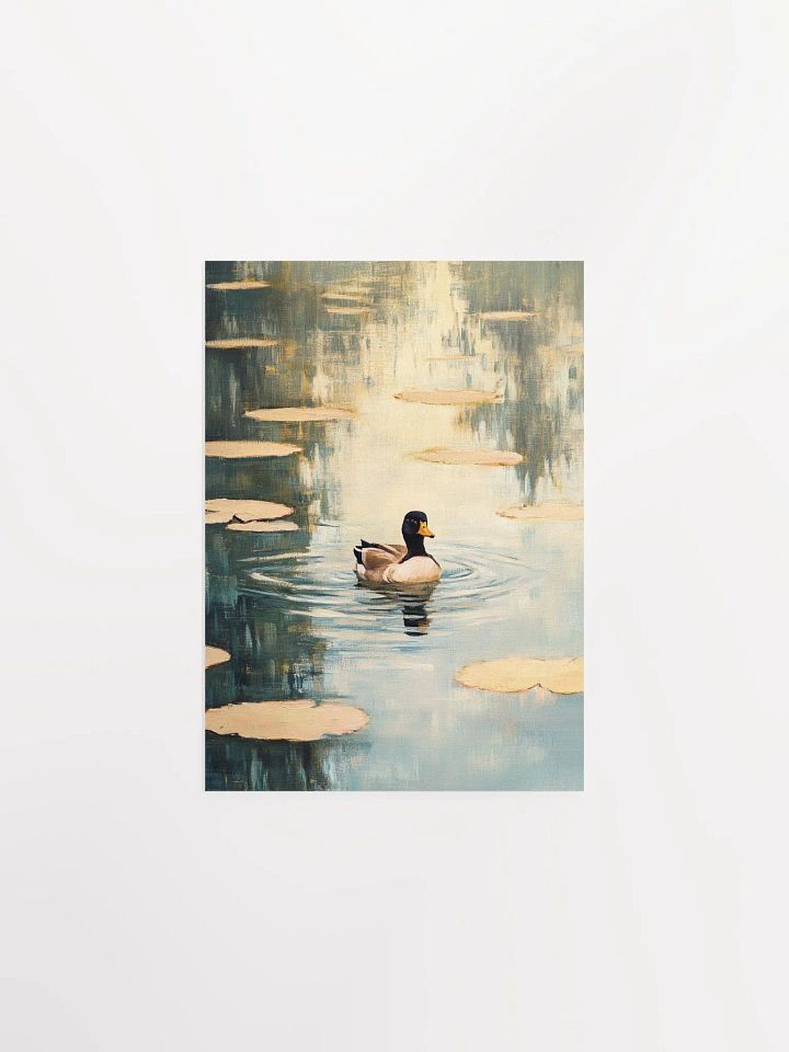 Tranquil Lake Duck - Rustic Farmhouse Wildlife Art product image (9)