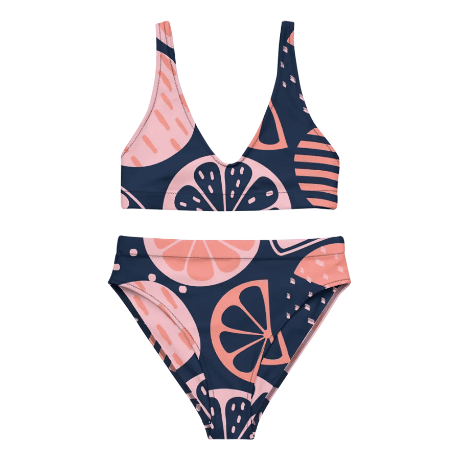 Citrus Slice Delight High Waisted Bikini Set product image (1)
