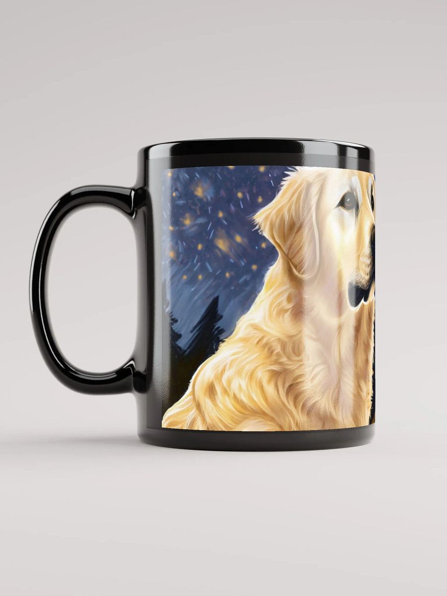 Campfire Companion: Black Glossy Mug for Dog Lovers and Outdoor Enthusiasts product image (3)