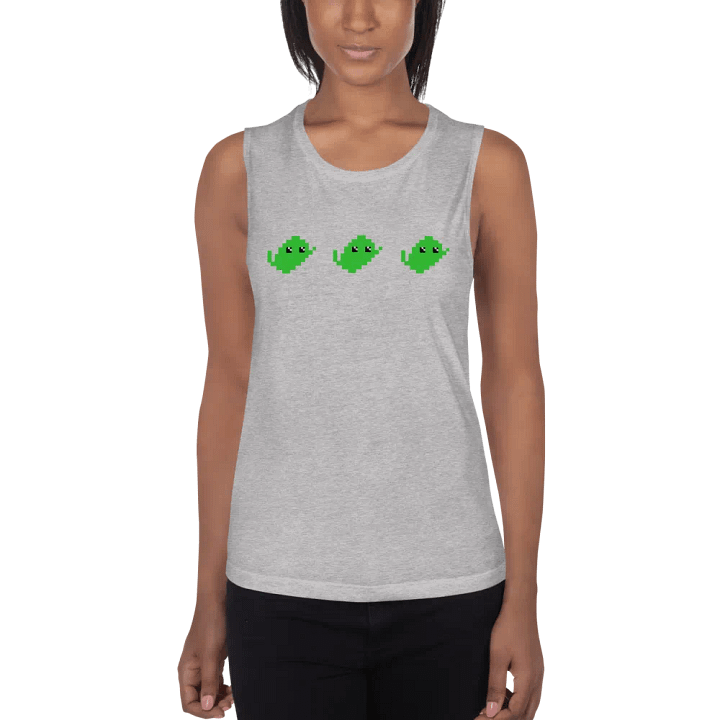 PIXEL LIME WOMEN'S FLOWY MUSCLE TANK product image (9)