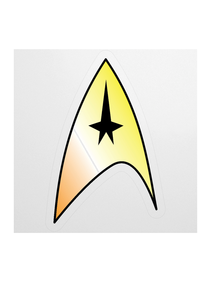 Maverique Pride Gradient Starfleet Sticker product image (1)