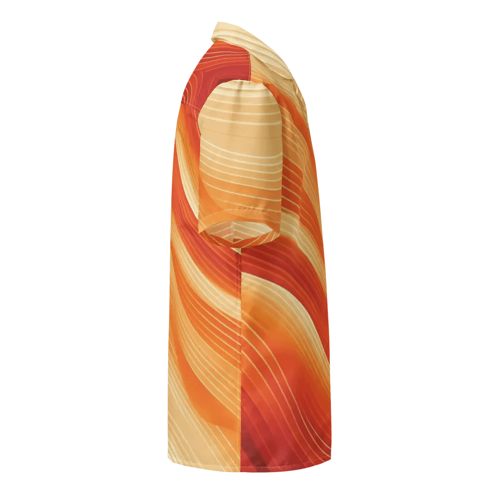 Men's Full-Print-10 Orange Hawaiian Shirt product image (4)