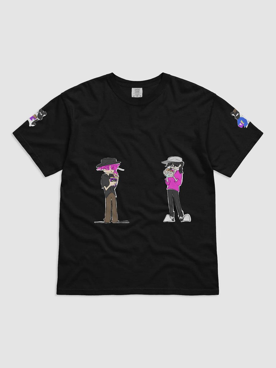 Moon Savers + Ray and Hampan everyone standing and eating May t-shirt product image (1)