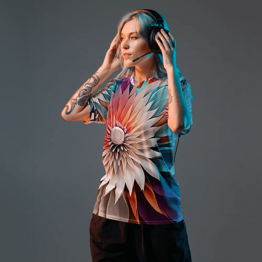 Floral Abstract t shirt product image (1)