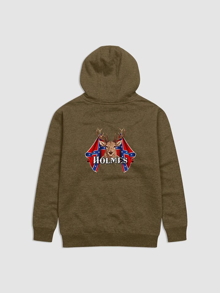 "Holmes" Last Name Rebel Redneck Deer - Adult Hoodie product image (2)