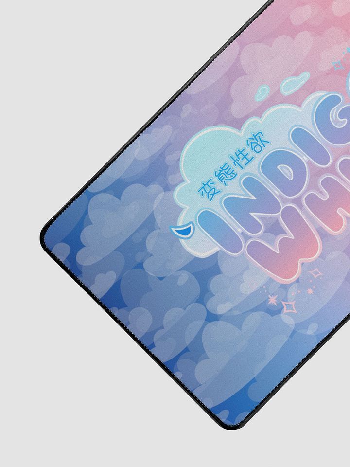Indigo White Logo Desk Mat product image (2)