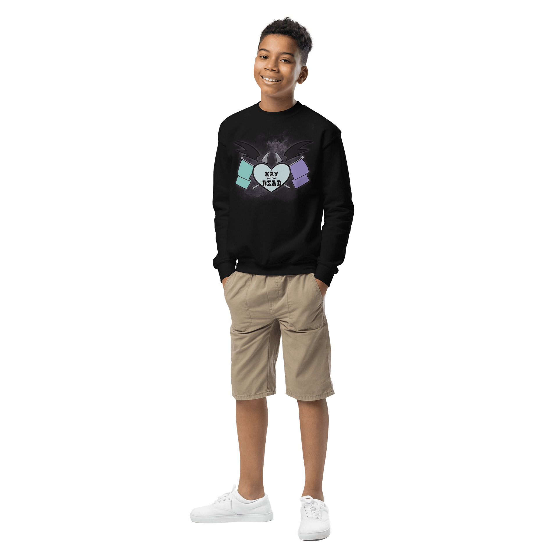 Kay_of_the_Dead Logo Youth Crewneck product image (1)