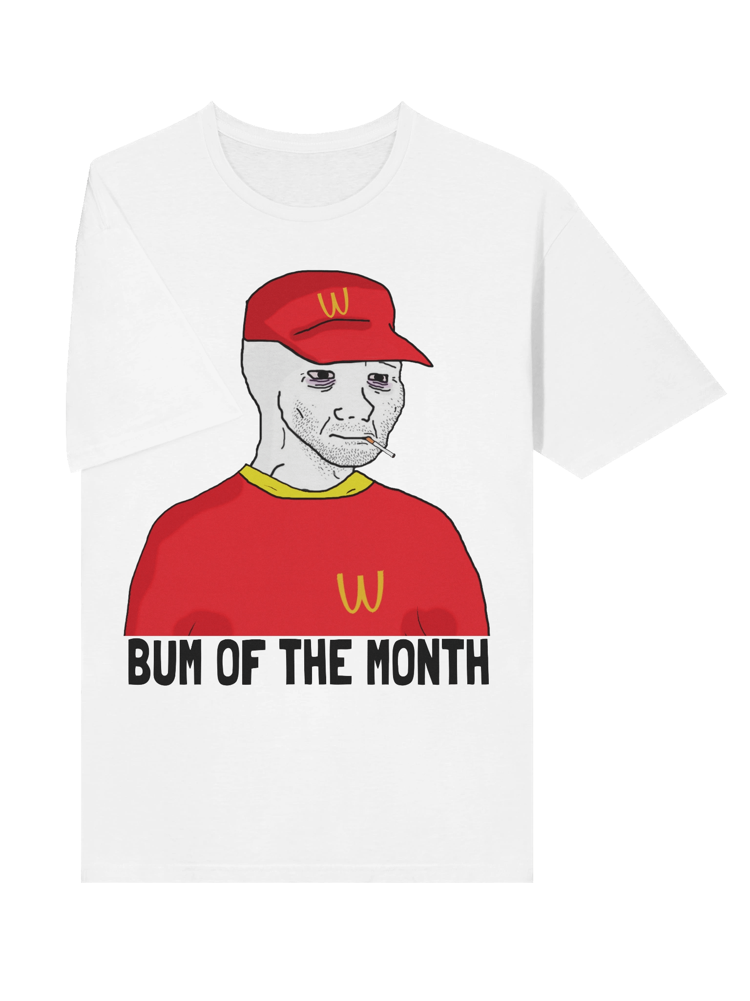 Wojak Tee - Bum of the month (WAGEDONALD) 🔥🍔 product image (5)