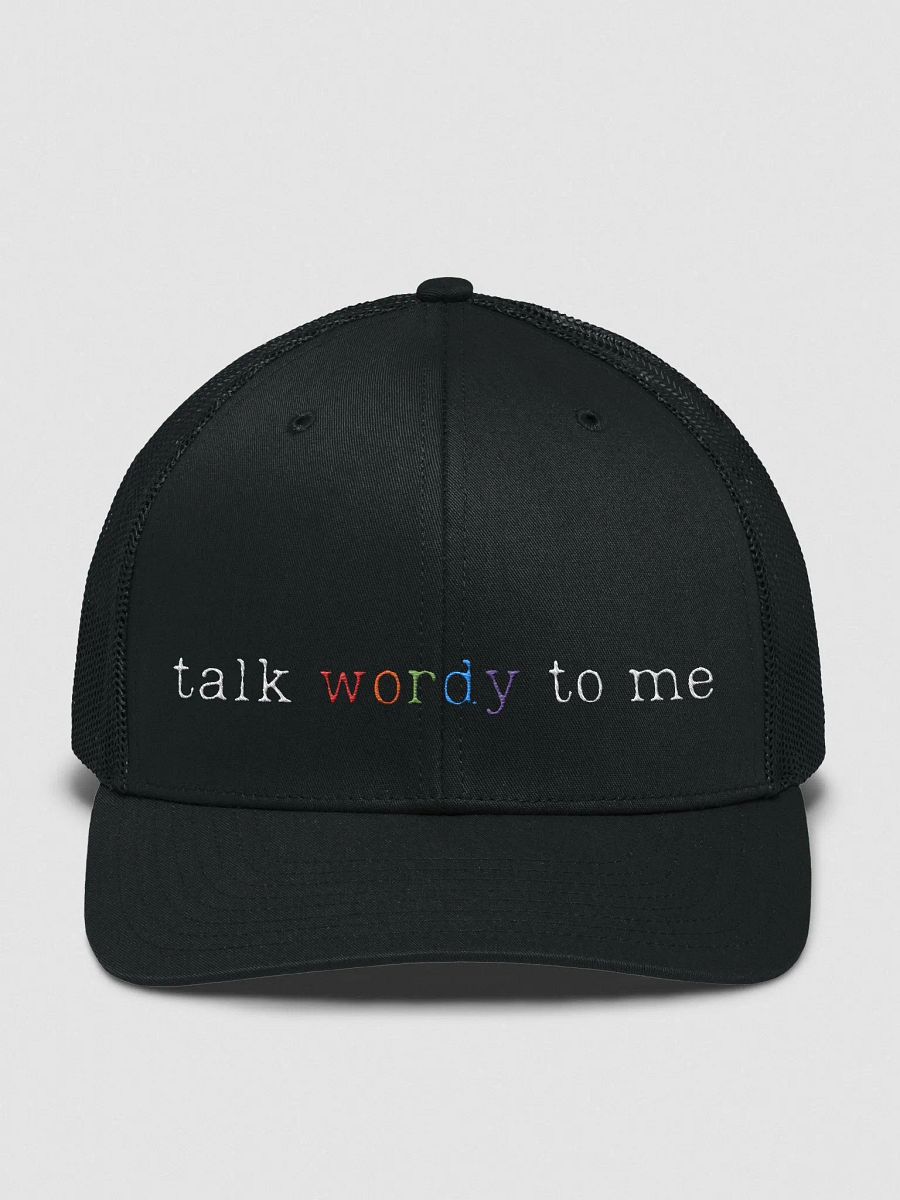[talk wordy] trucker cap — pride edition product image (1)