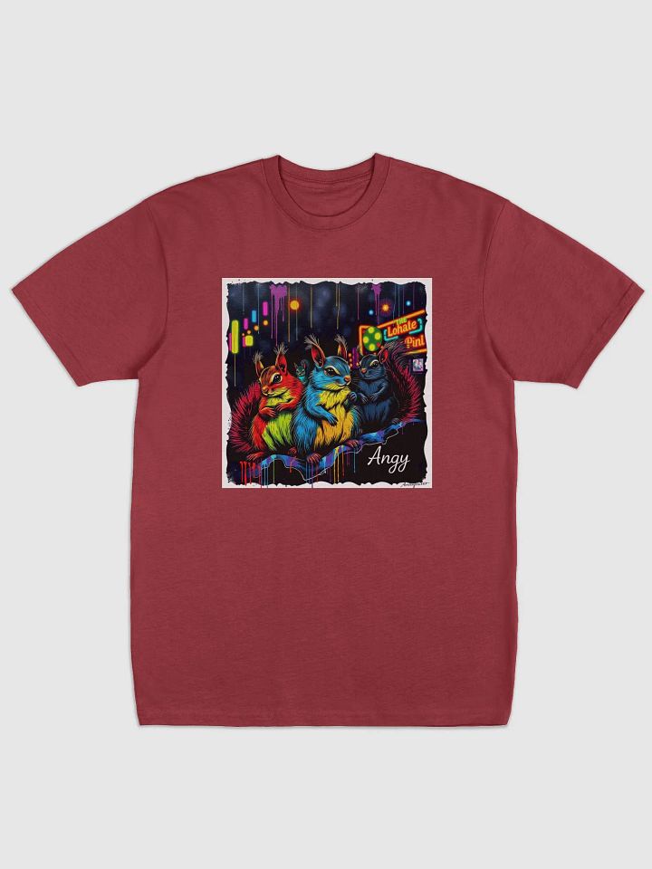 Neon Squirrel Trio Artistic Tee product image (1)
