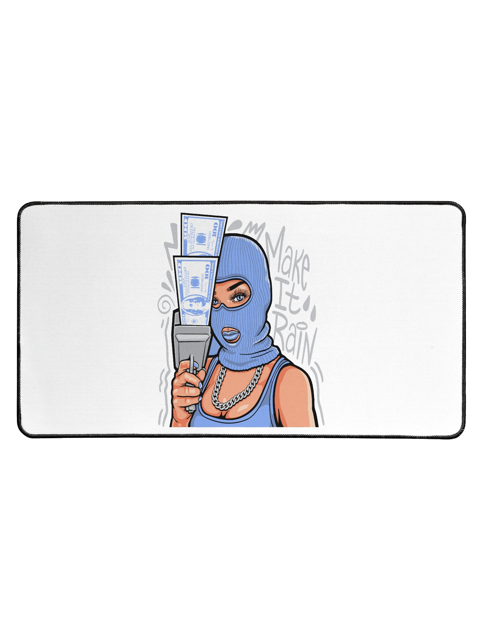 Make It Rain Desk Mat product image (1)