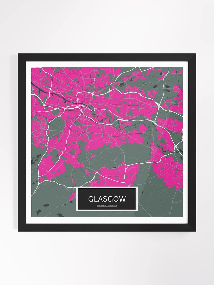 Framed Square Glasgow Art Maps product image (1)