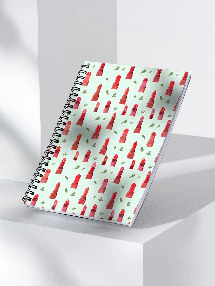 Lipstick Garden Spiral Notebook product image (3)