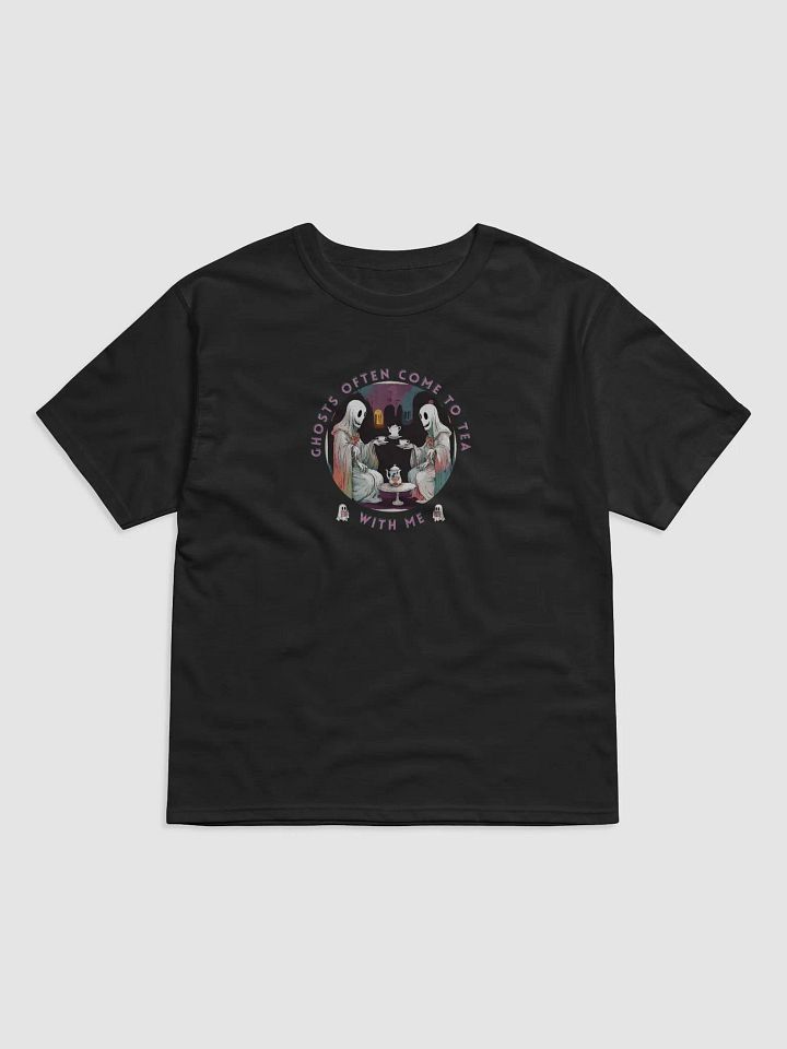 Ghosts often come to tea with me relaxed fit t-shirt product image (1)