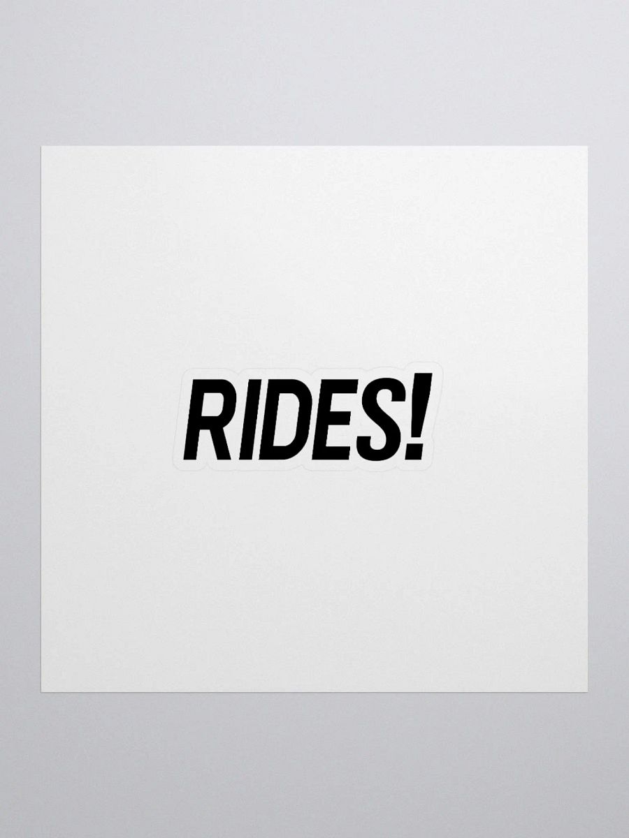 RIDES! Sticker product image (1)