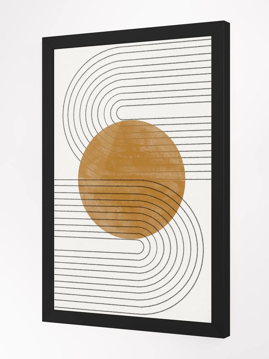 Symmetry in Orange Framed Matte Poster | Bold and Artistic Wall Decor product image (3)