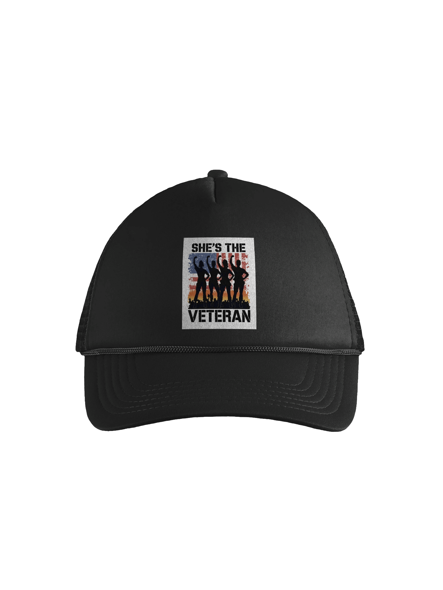 She’s The Veteran Trucker Cap product image (1)