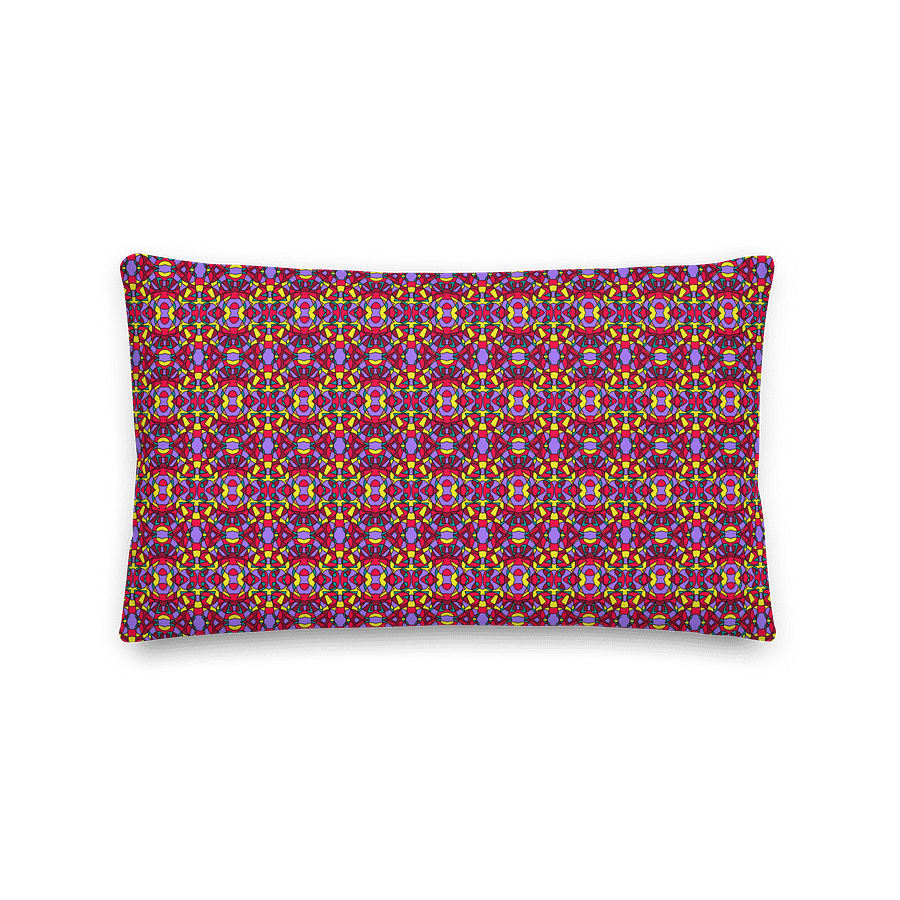 Retro Circus Ticket – Decorative Throw Pillow product image (1)