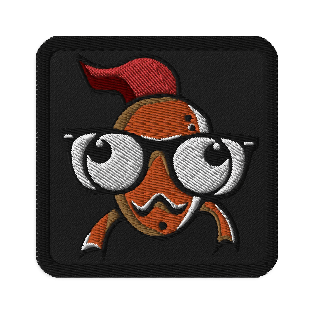 FEESH Logo Square Patch [black border] product image (1)