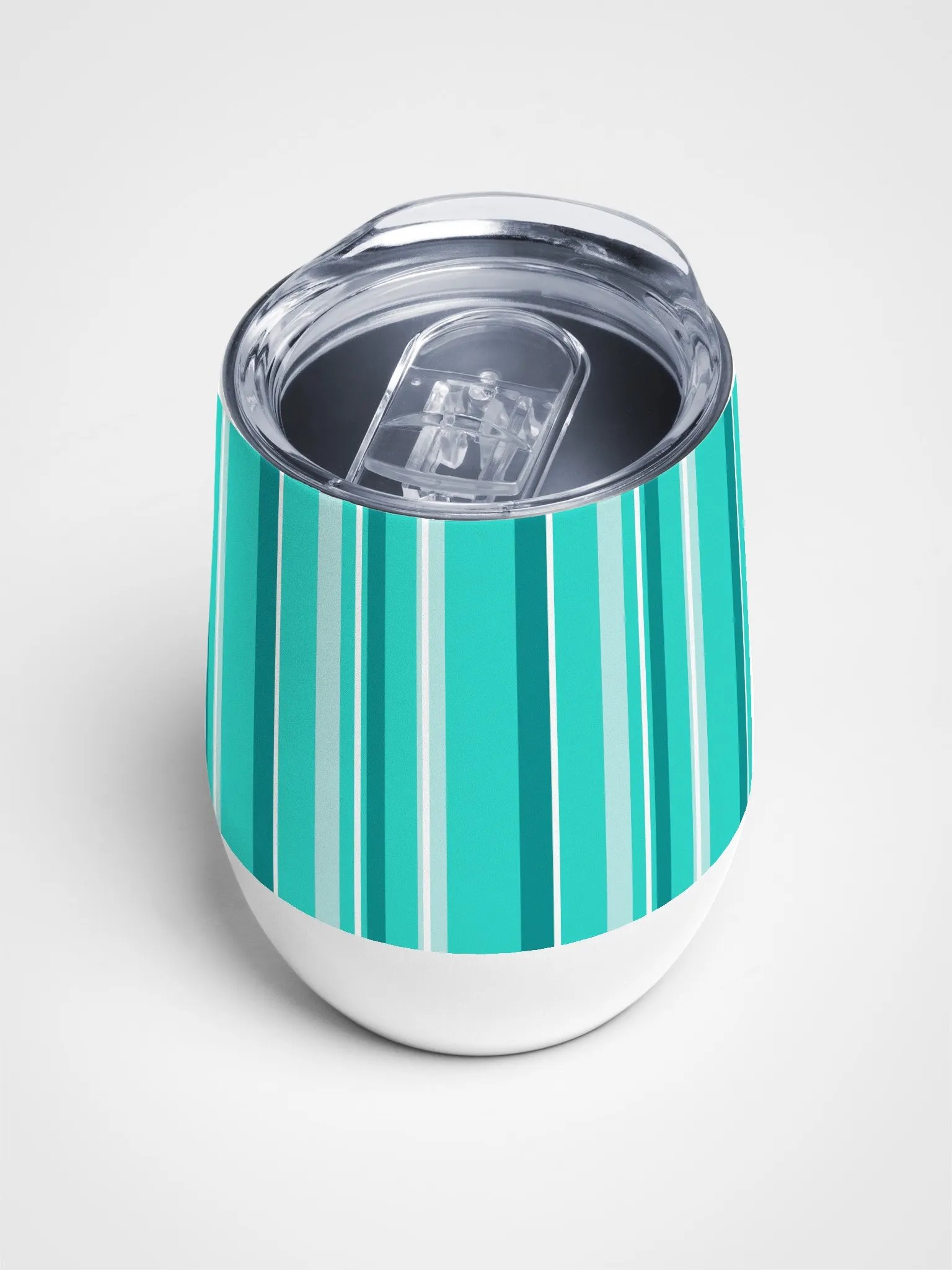 Party Time! Teal Stripe Wine Tumbler product image (5)