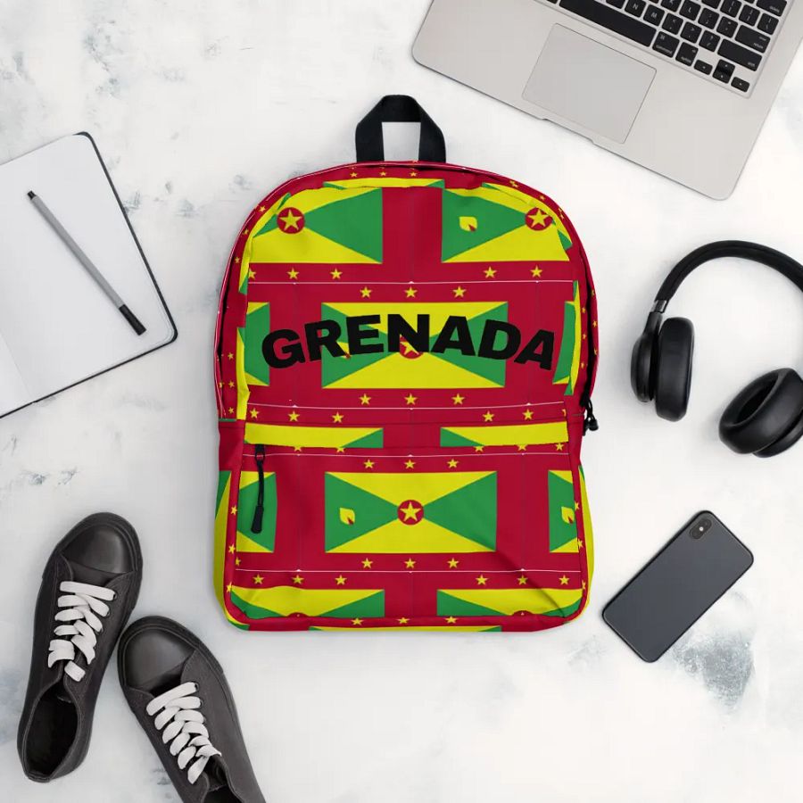 Grenada Flag All-Over Print Backpack product image (12)