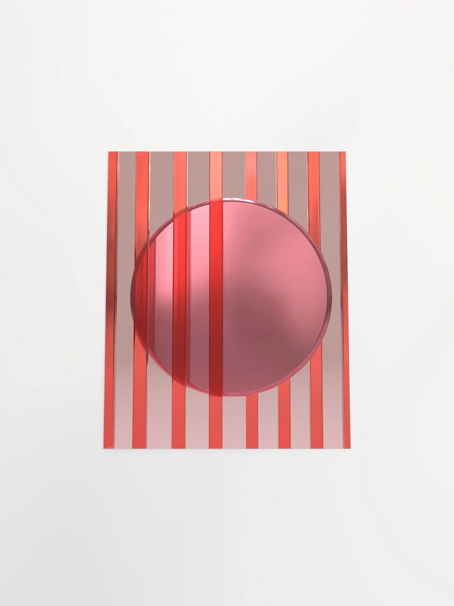 Minimalist 3D Digital Art | Pink Hues Lines Circle Background product image (31)