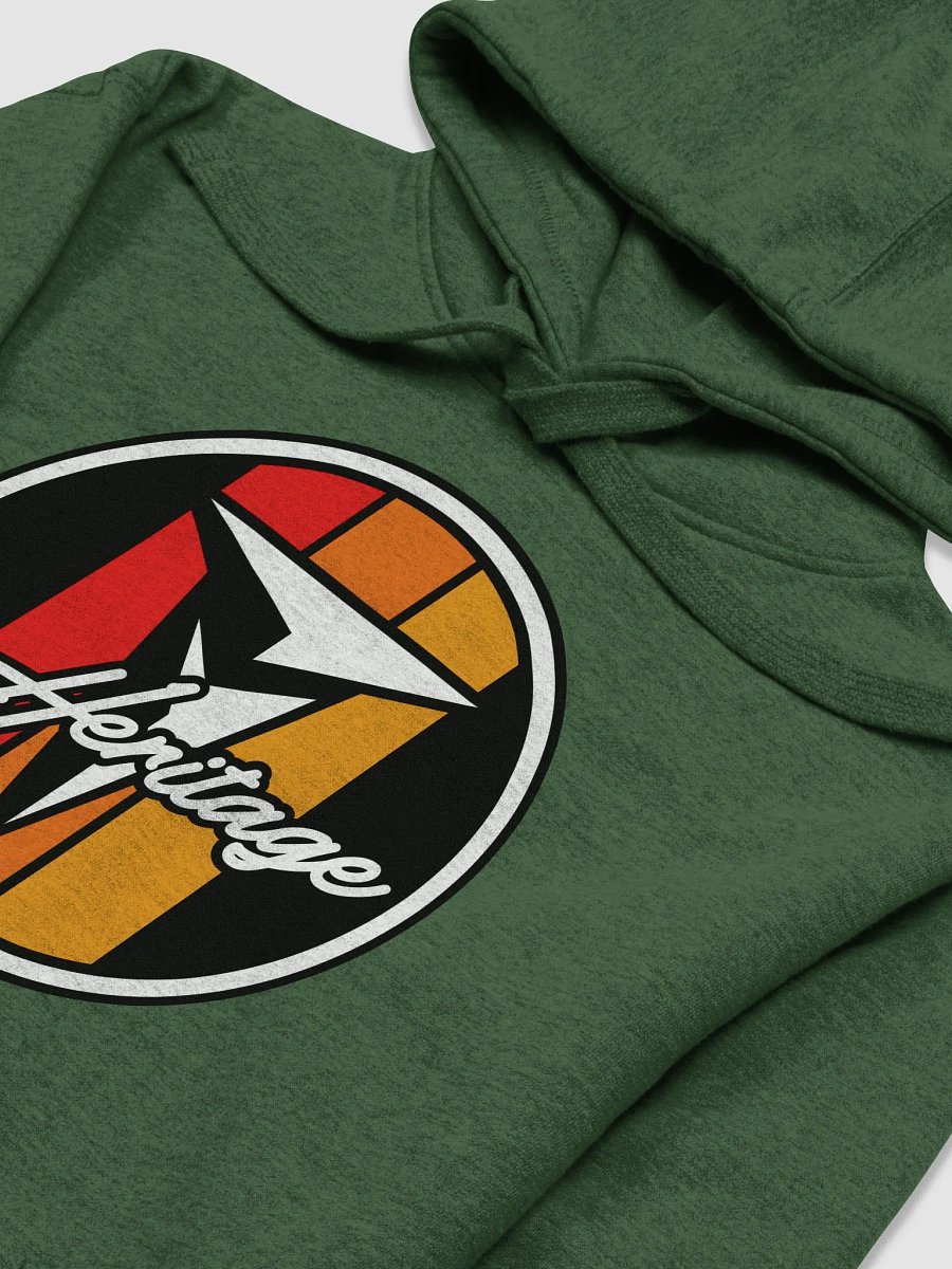 Retro Heritage Logo Hoodie Forest Green product image (3)