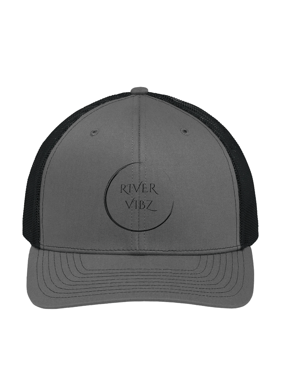 Faded Black Circle River Vibz Trucker Hat product image (1)
