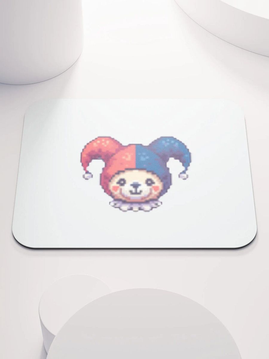 Pixel Art Teddy Bear Jester Mouse Pad product image (1)