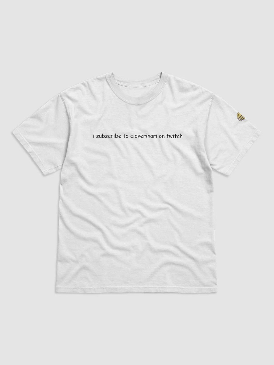 i subscribe to clover tshirt (light mode) product image (1)