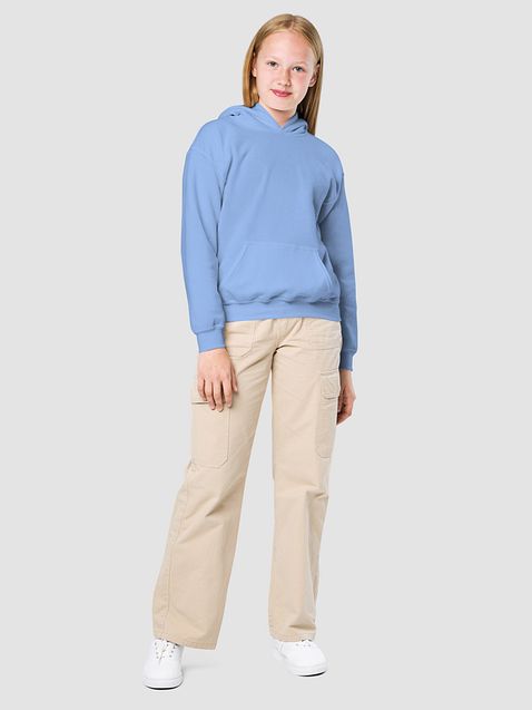 Photo showing Gildan Youth Heavy Blend Hoodie