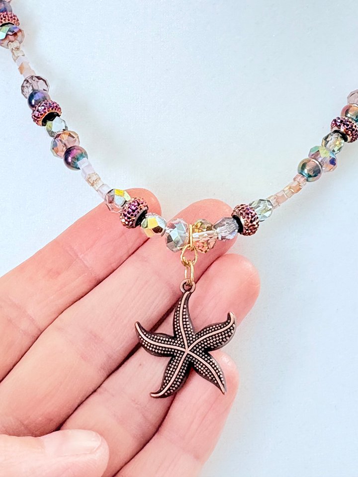 Copper Tone | Seaside Radiance | Starfish Pendant Necklace by Monique Faella Designs™ | MFD-00027 product image (2)