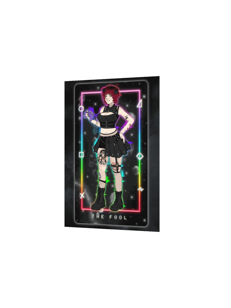 RAENBOU Neon Fool Tarot Poster product image (2)