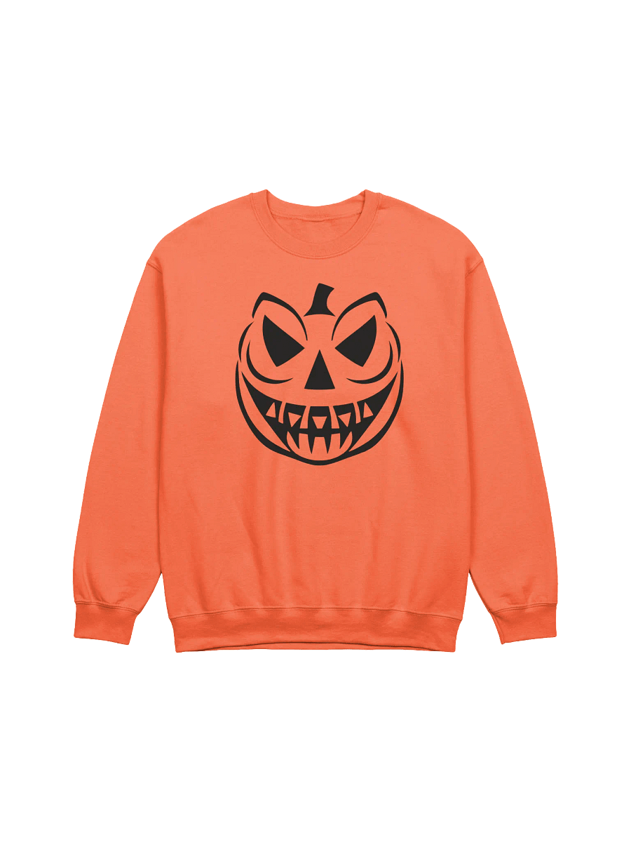 Menacing Pumpkin Silhouette Crewneck Sweatshirt product image (1)