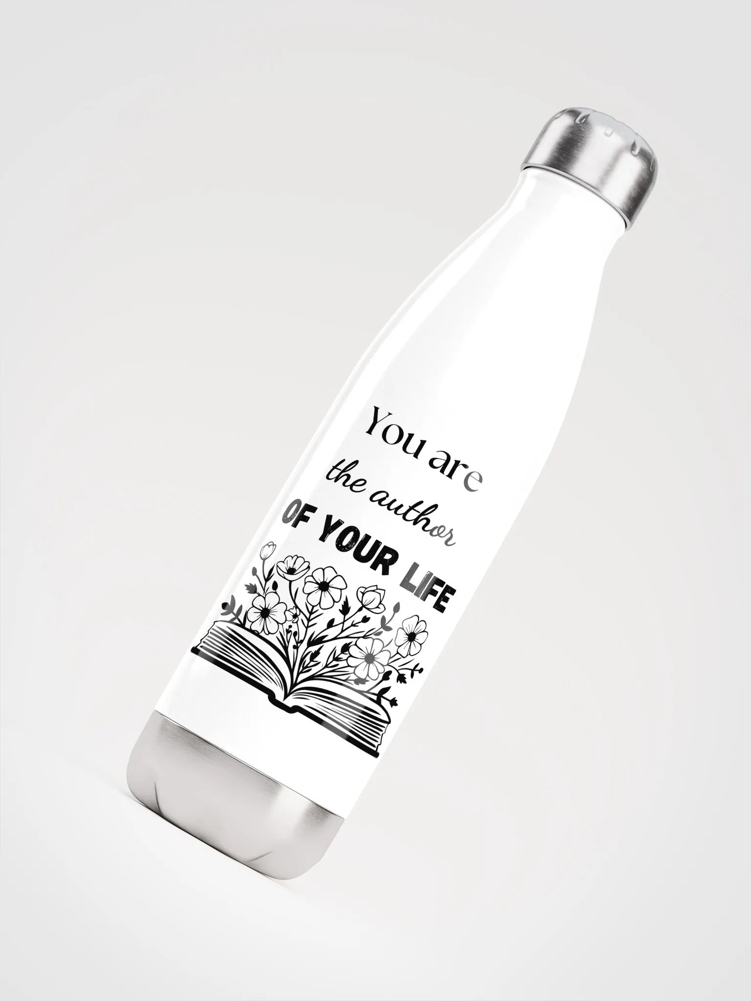 'You Are the Author' Steel Water Bottle product image (5)