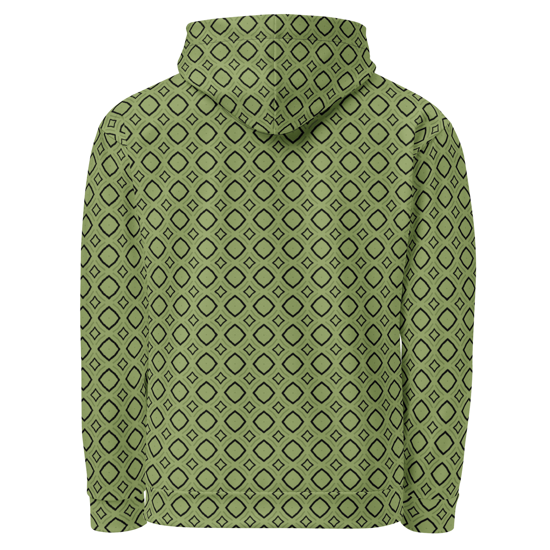 Bumble Delight Geometric Allover Print Hoodie for Men and Women product image (3)