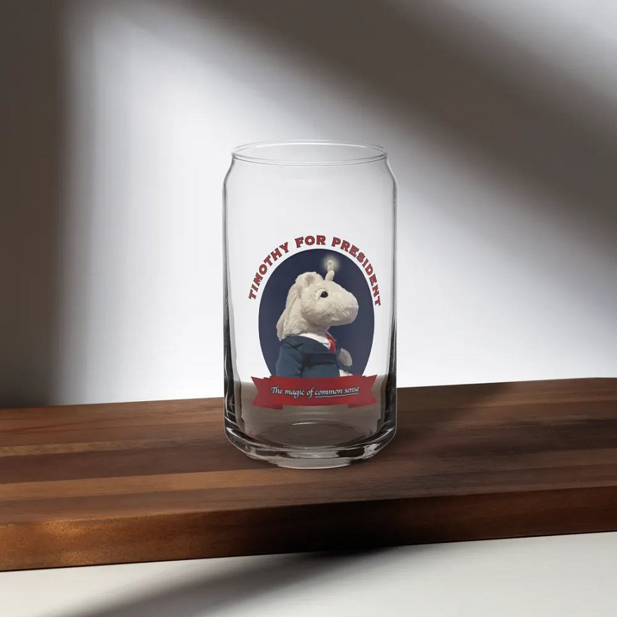 Timothy for President - Glass product image (5)