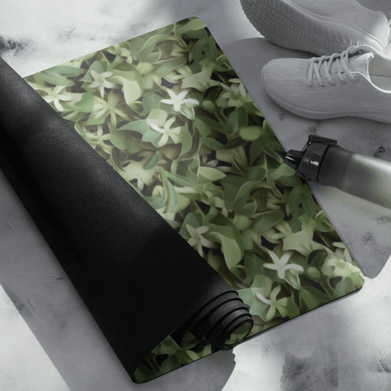 YOGA MAT DARK GREEN CAMO PATTERN product image (6)