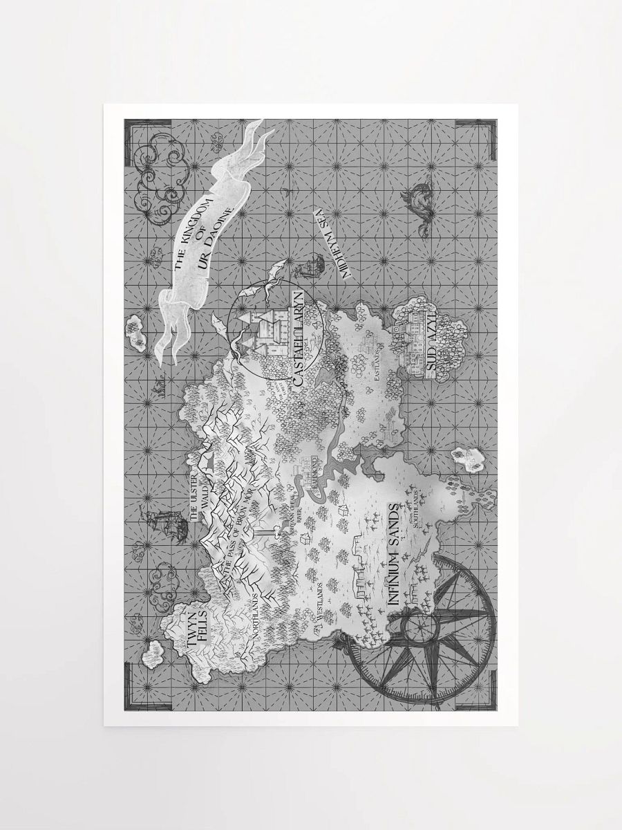 Map of Ur Daoine Art Print product image (4)